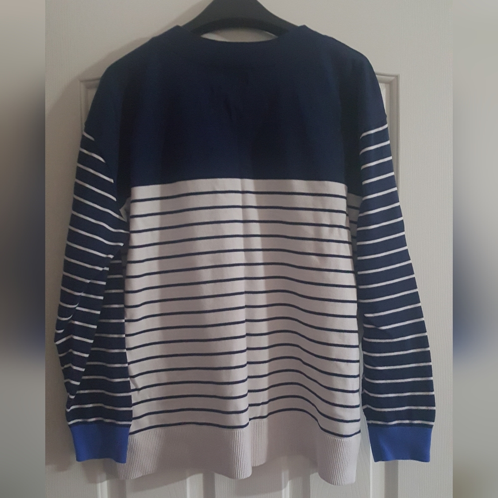 Striped Sweatshirt Lands End - Picture 3 of 8